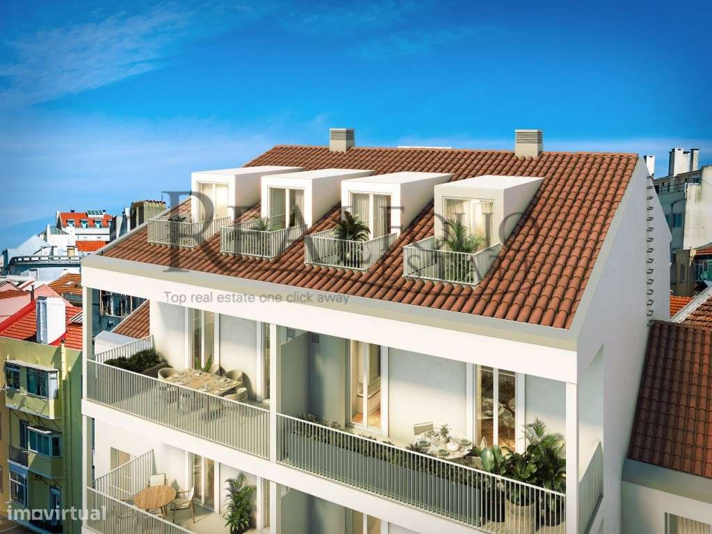 Apartamento T2+1 duplex com terraço e varandas - Grande imagem: 3/51