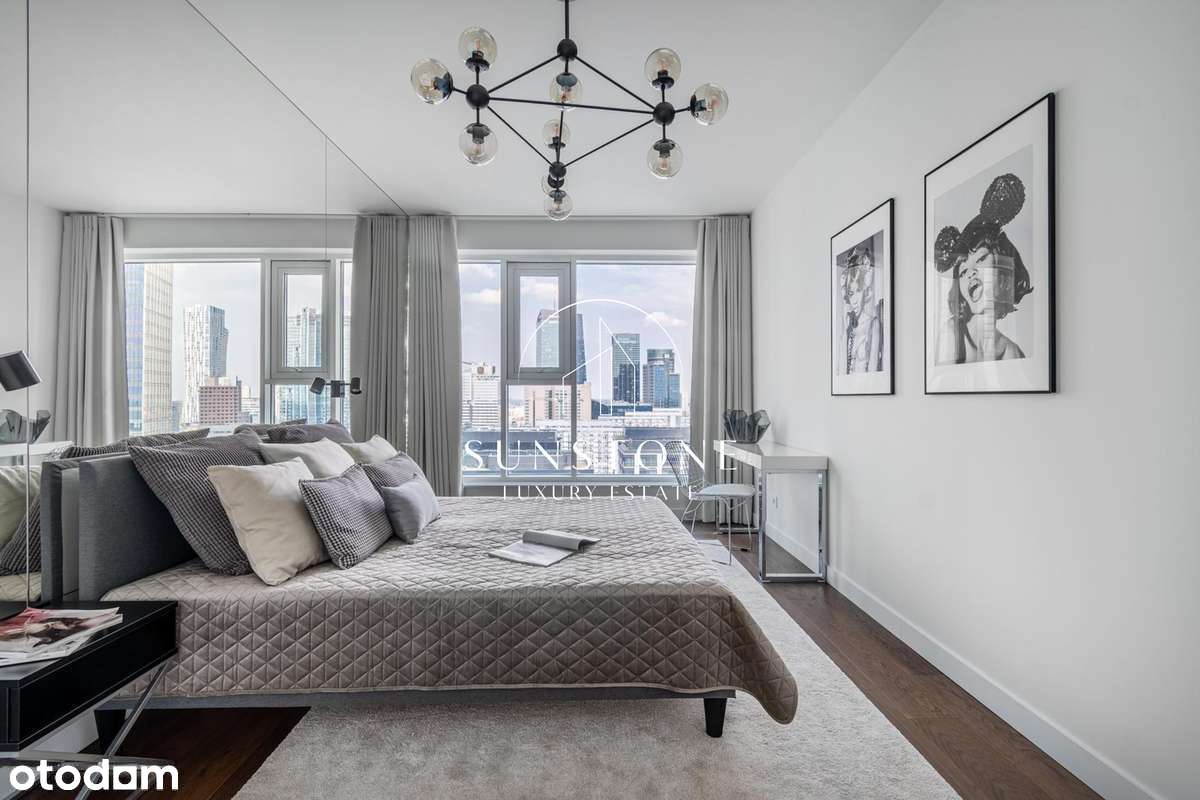 Unique Tower apartament na wynajem z widokiem na panoramę Warszawy - Pełny obrazek: 5/10