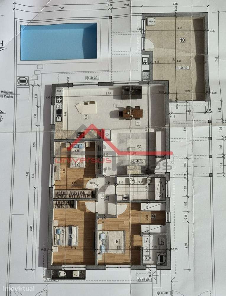 Moradia Nova Térrea Isolada V3 com Piscina e Garagem Fernão Ferro-3