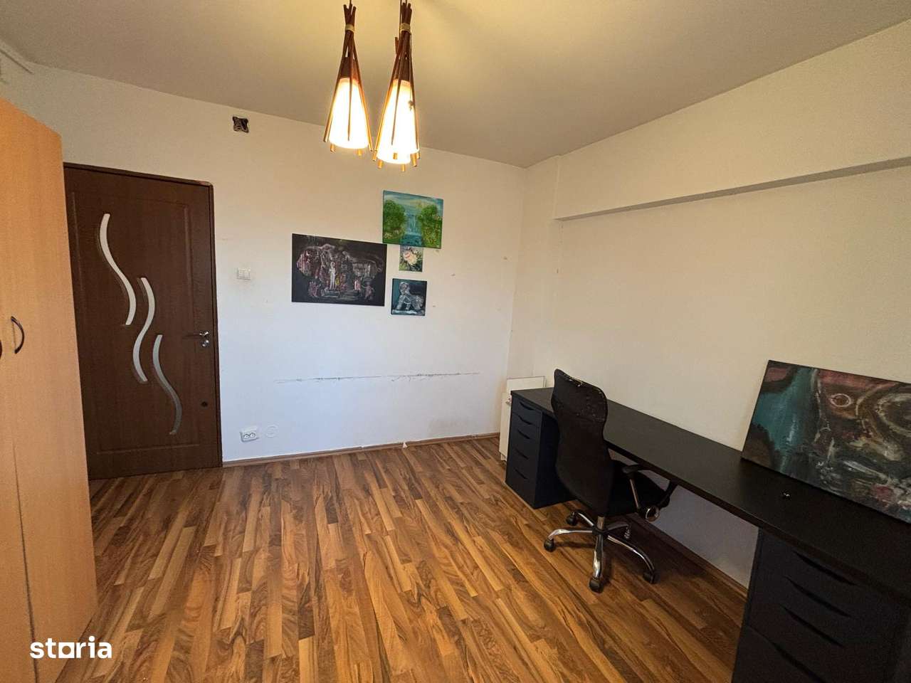 3 camere, 2 bai, tamplarie PVC + termopan, bloc 1988,  balcon închis!-5