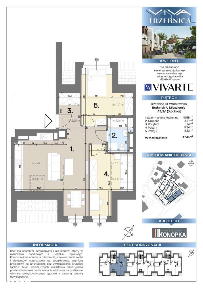Viva Trzebnica | promocja |3-pok. | A3.2.1 - Pełny obrazek: 4/9