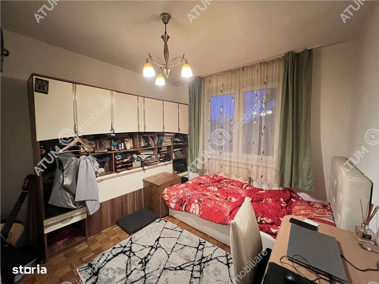 Apartament cu 4 camere 2 bai si balcon etaj 1 zona Rahovei din Sibiu - Imagine principală: 4/17