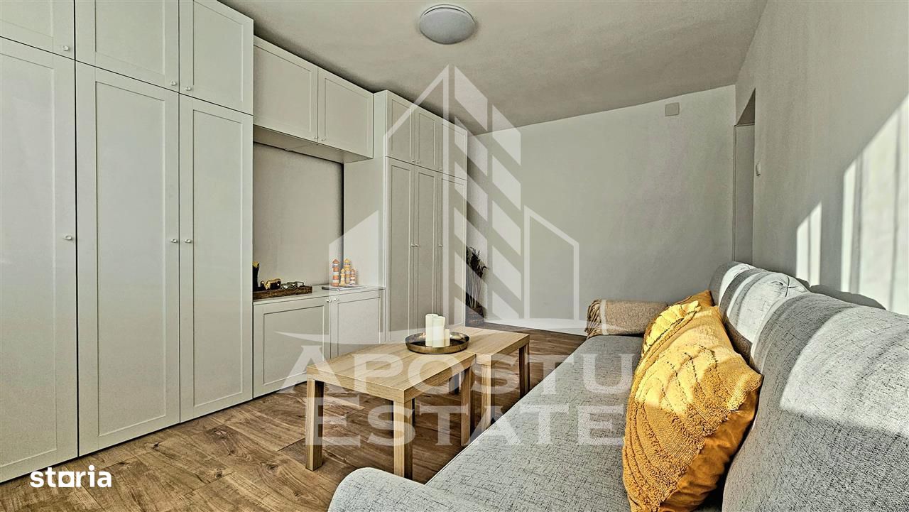 Apartament cu 1 camera complet renovat 30mp Decomandat in zona Sagului