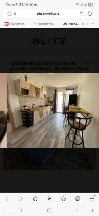 Apartament cu 2 camere, 40 mp, parcare, zona Terra - Imagine principală: 5/11