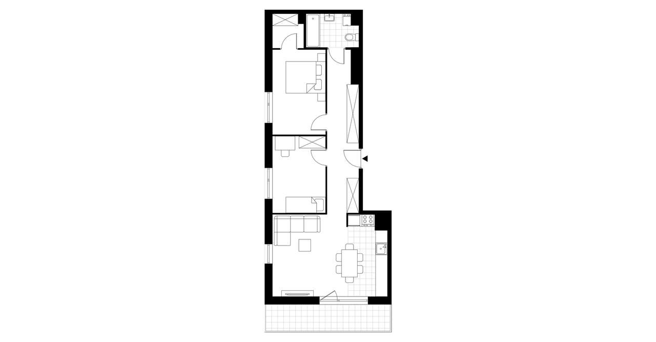 3-pokojowe mieszkanie 66m2 + loggia Bez Prowizji - Pełny obrazek: 3/8