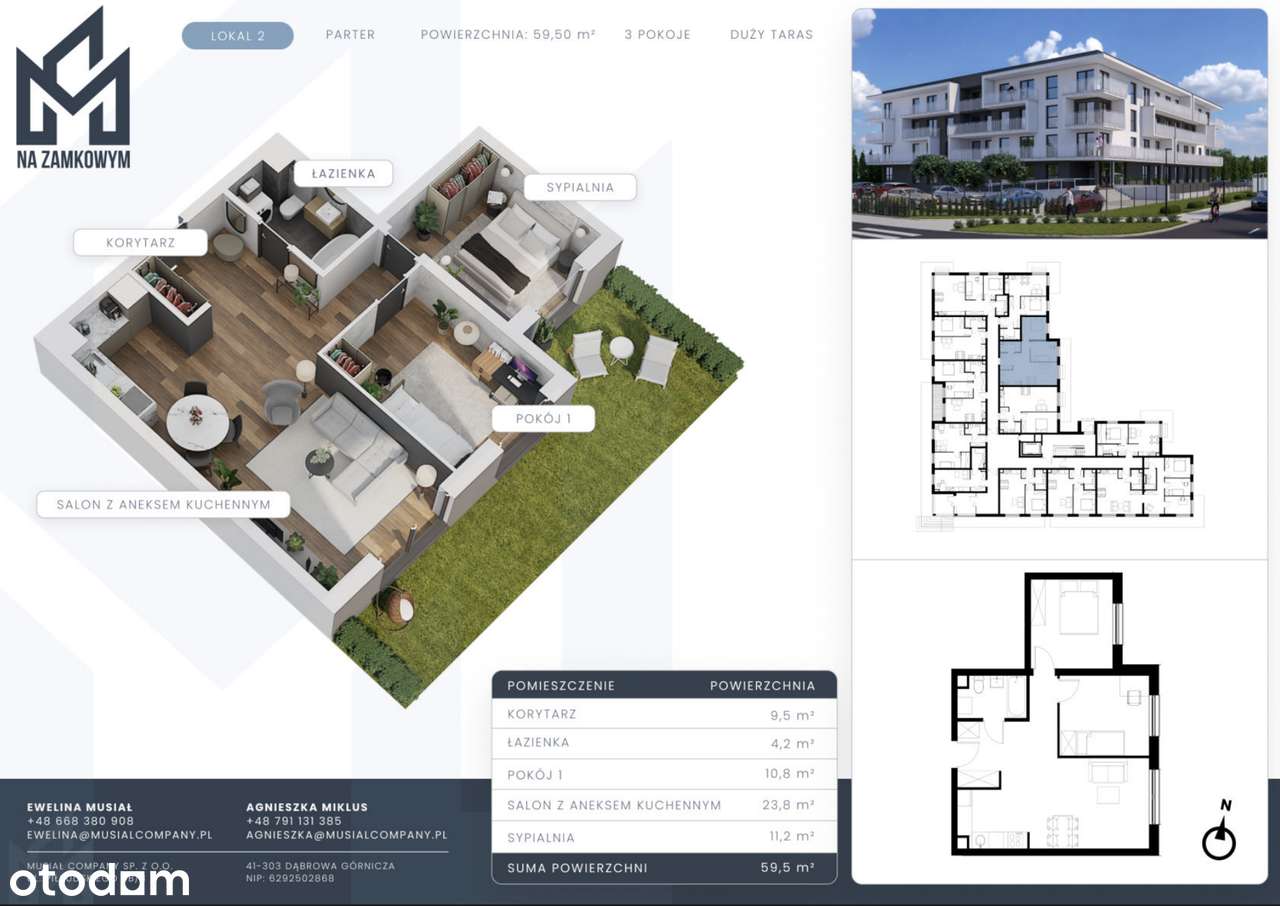 M02 | Parter z dużym ogródkiem | Funkcjonale | 3 pok. - Pełny obrazek: 4/12