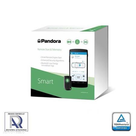 Alarma auto Pandora Smart PRO conexiune CAN bluetooth GSM 3G GPS - 1