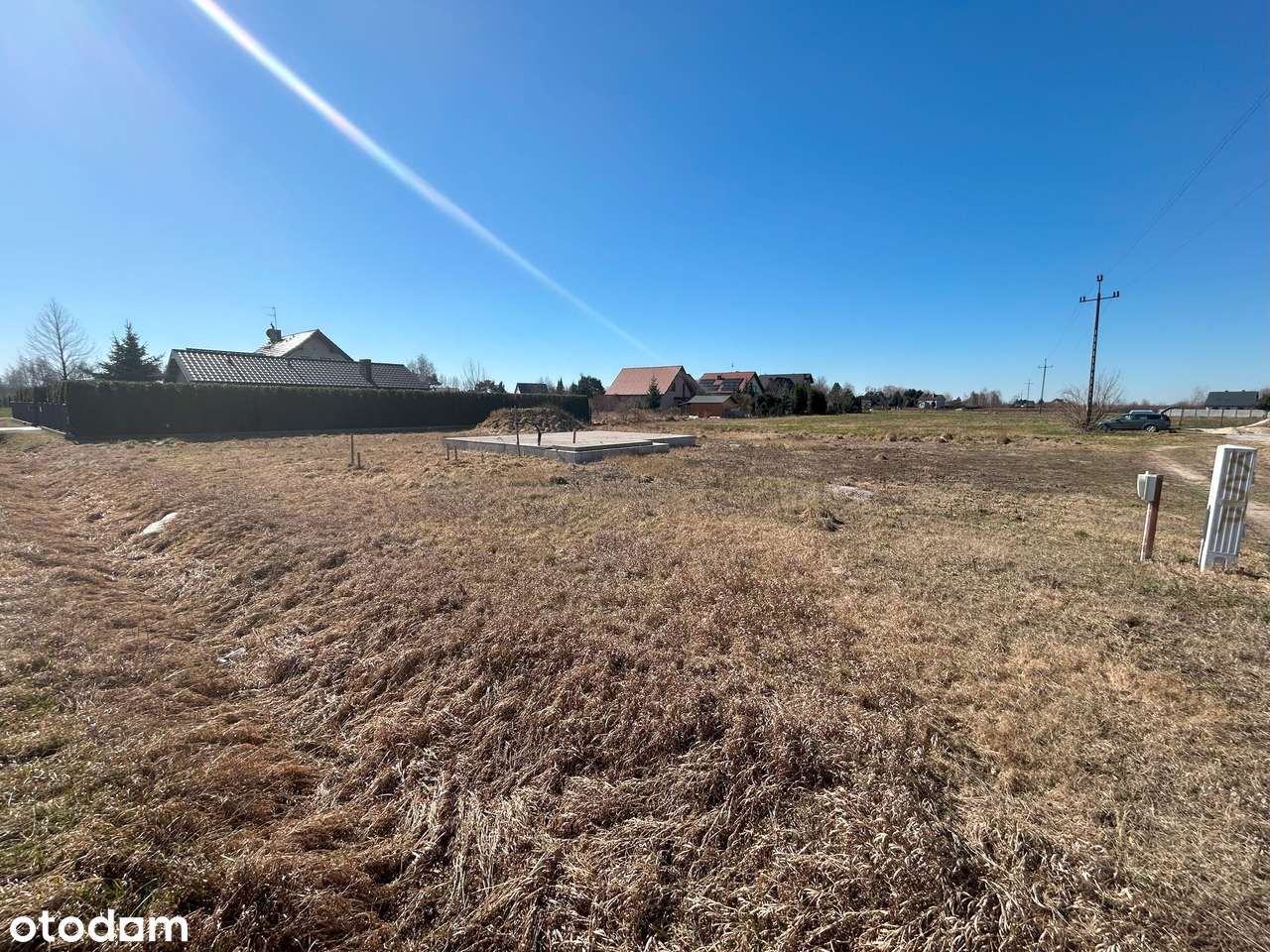 Działka z rozpoczętą budową  domu. - Pełny obrazek: 3/19