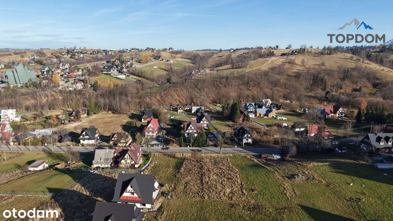 DZIAŁKA Z WIDOKEM W ZAKOPANEM Z POZWOLENIEM NA 3 DOMY I GARAŻ NA 6 AUT-14