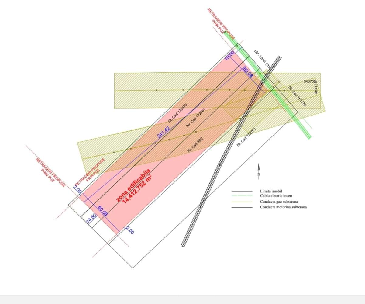 Teren strada Lanii , 16.500 mp, pretabil P+8-11E, CUT=3, POT=30 %! - Imagine principală: 4/5