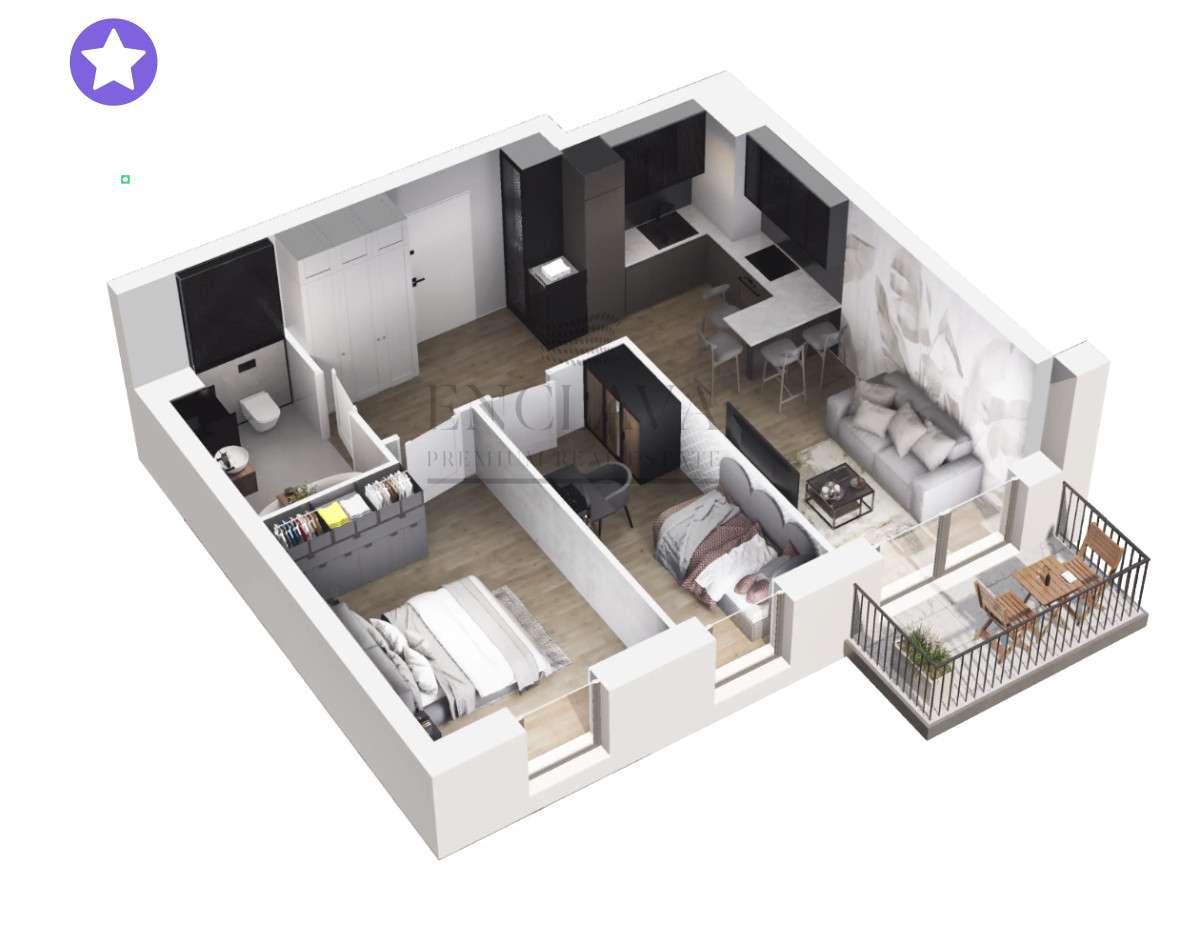 Zielone osiedle eko smart home 3 pokoje Gdynia-6