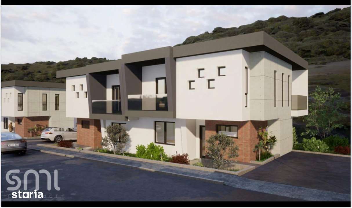 Case cuplate pozitionate intr-un cartier privat, 110 mp , 250 teren, z - Imagine principală: 2/4