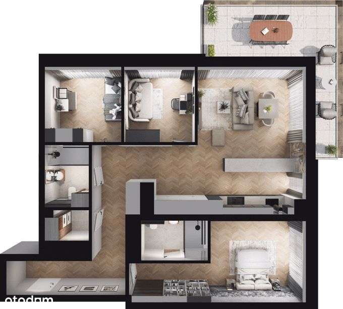 Ville Garden | mieszkanie 4-pok. | A.35 - Pełny obrazek: 4/10