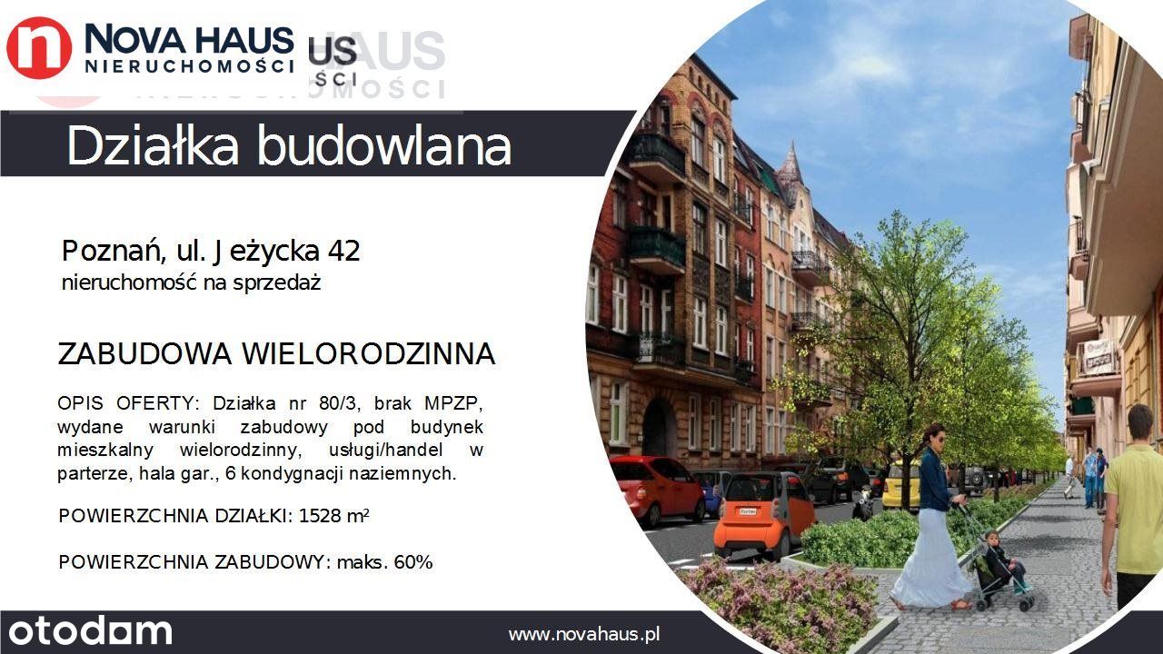 Działka inwestycyjna w centrum Poznania