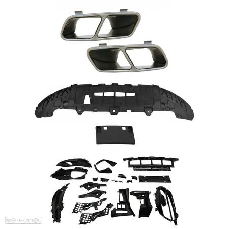 Kit Completo Exterior Mercedes Class A (W176) Look A45 AMG - 4