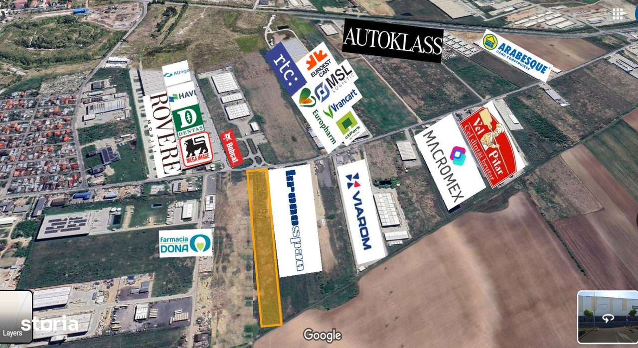 Teren de vânzare – 14.352 mp în Chitila, Centura București - A0 - Imagine principală: 4/11