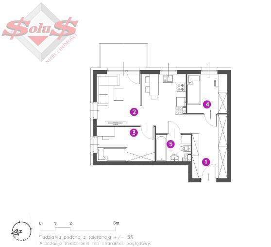 3 pokojeowe mieszkanie na osieglu Wolka-13