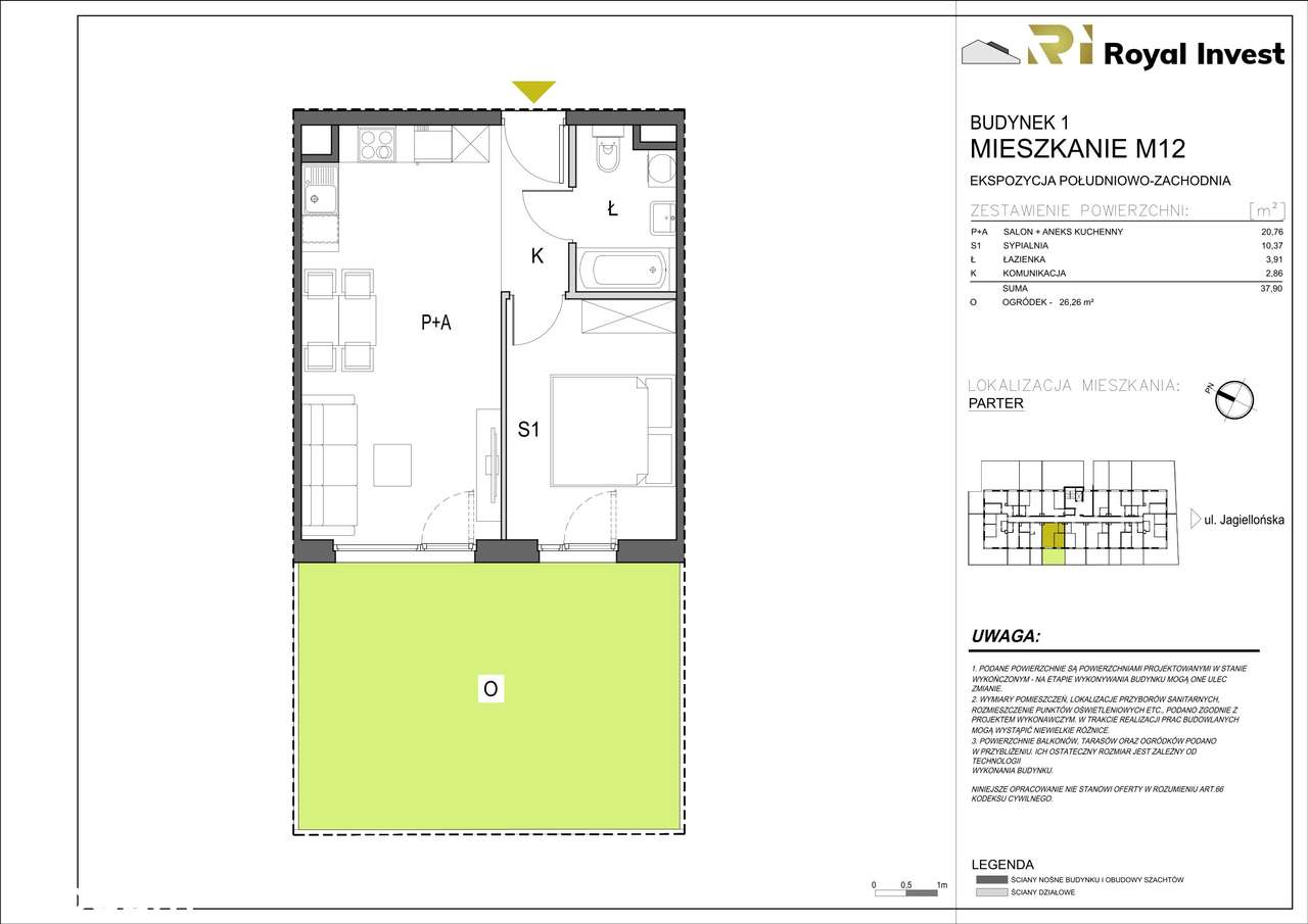 Jagiellońska Park | mieszkanie 2-pok. | A12 - Pełny obrazek: 3/8