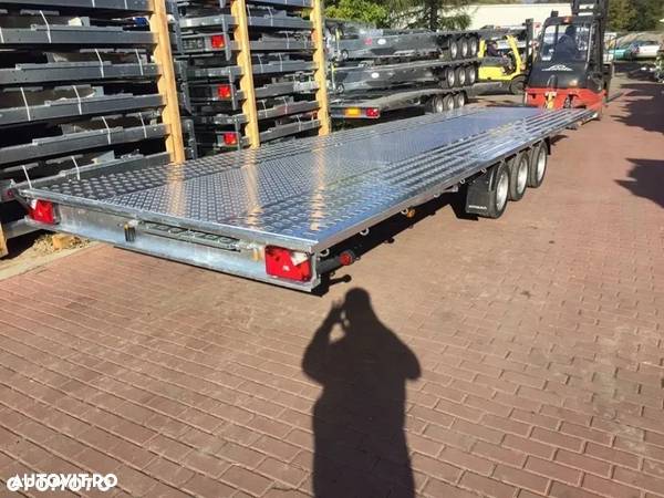 Niewiadow Remorca/Platforma Transport auto 3 axe 8.5m 3500kg - 9