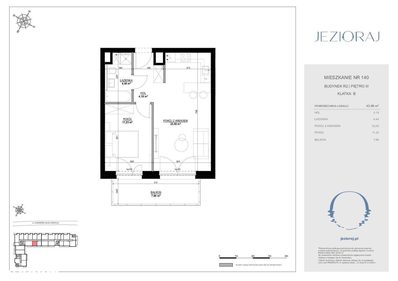 Mieszkanie 2 pokojowe - Osiedle Jezioraj-8