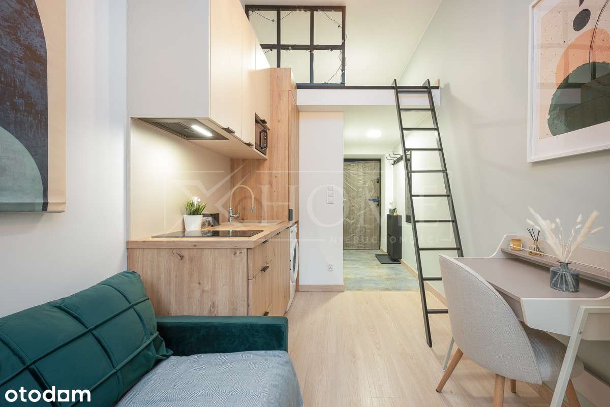 kawalerka przy Manu, front, antresola-1