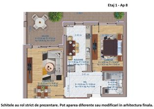 Apartament 2 camere - Pallady -  Nicolae Teclu