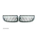 GRELHAS FRONTAIS PARA BMW E90 05-08 CROMADAS - 1