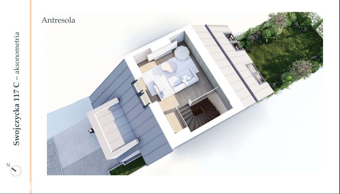 Nowoczesny segment z antresolą, ogrodem i garażem - Wrocław, Swojczyce-6