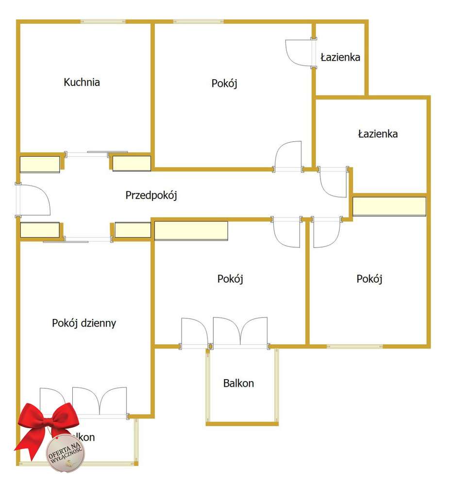 4 pokoje, 2 balkony, miejsce postojowe Czechów - Pełny obrazek: 2/18