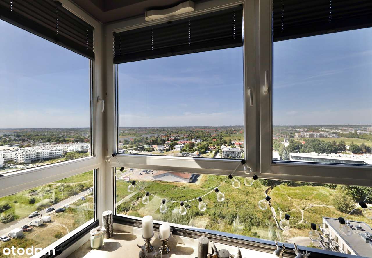 Mieszkanie z widokiem na Warszawę, 16 piętro, 20 min do centrum, SKM-1