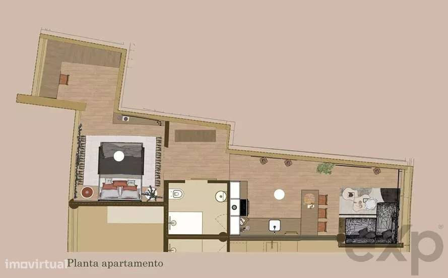 Apartamento T1 moderno em Parada de Todeia, 62,5 m²-6