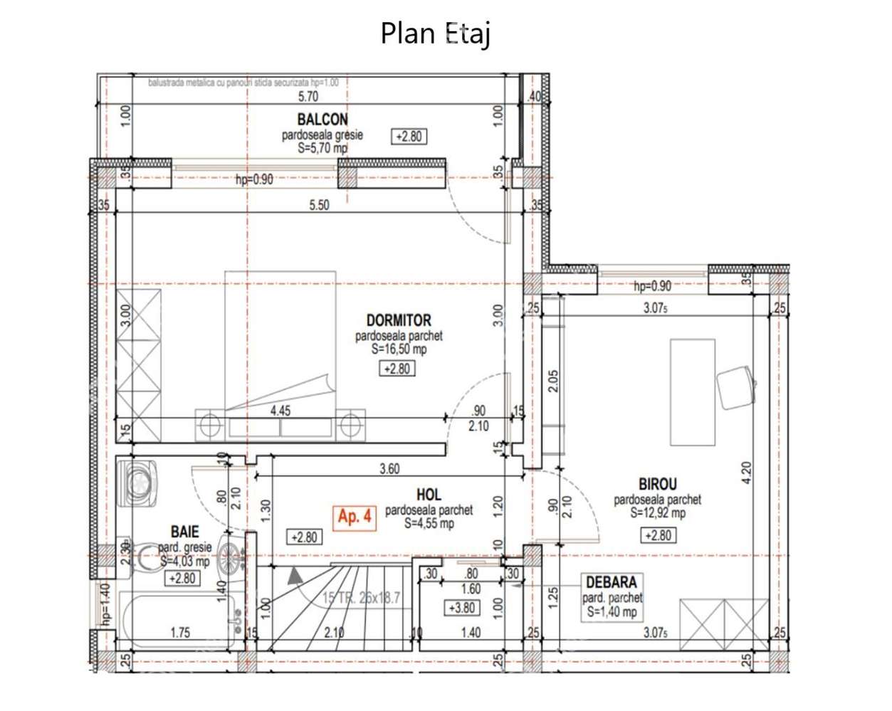 Casa cu 3 camere 2 bai si curte de 170 mp zona Calea Cisnadiei Sibiu - Imagine principală: 5/9