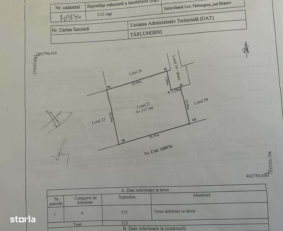 Teren de casa intravilan, zona Tarlungeni - Izvor! - Imagine principală: 3/13