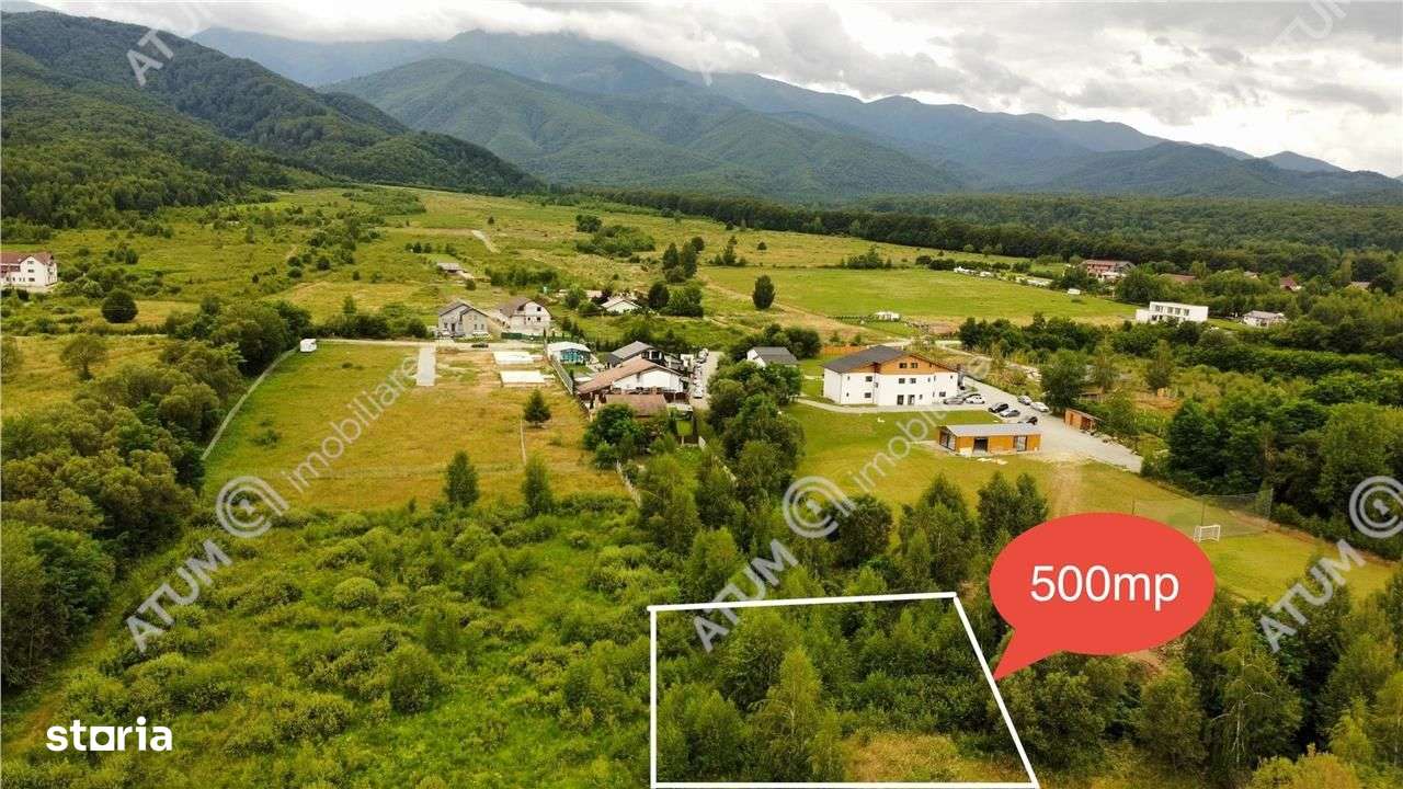 Teren intravilan 500 mp in Porumbacu de Sus, Sibiu - Imagine principală: 1/10