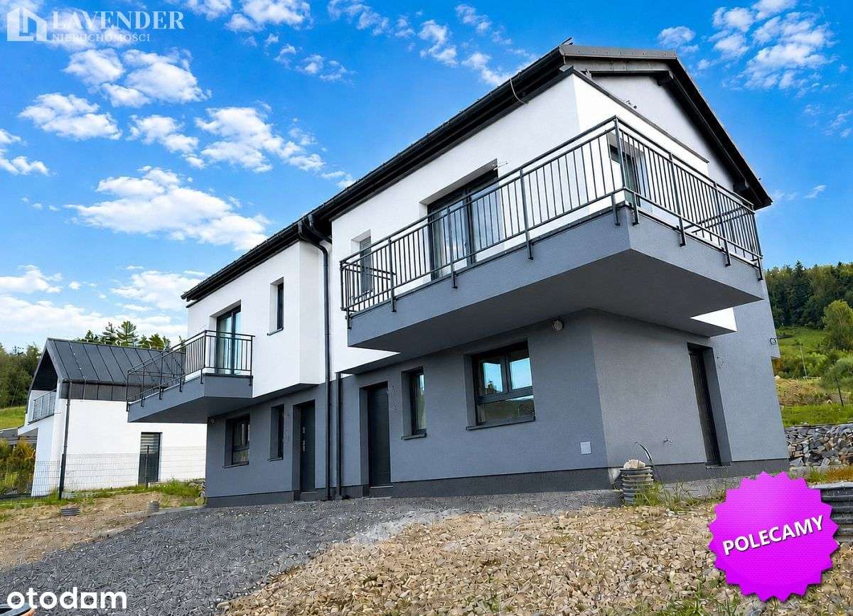 PÓŁ BLIŹNIAKA Z OGRÓDKIEM 335 M, WIDOKOWE Z BALKON