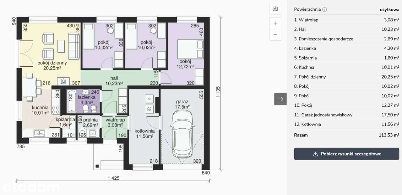 Dom wolnostojący z pompą ciepła-13