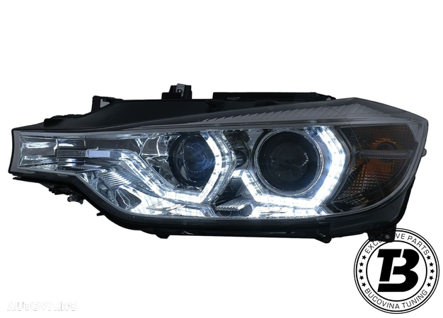 Faruri LED Angel Eyes compatibile cu BMW Seria 3 F30 F31 - 6