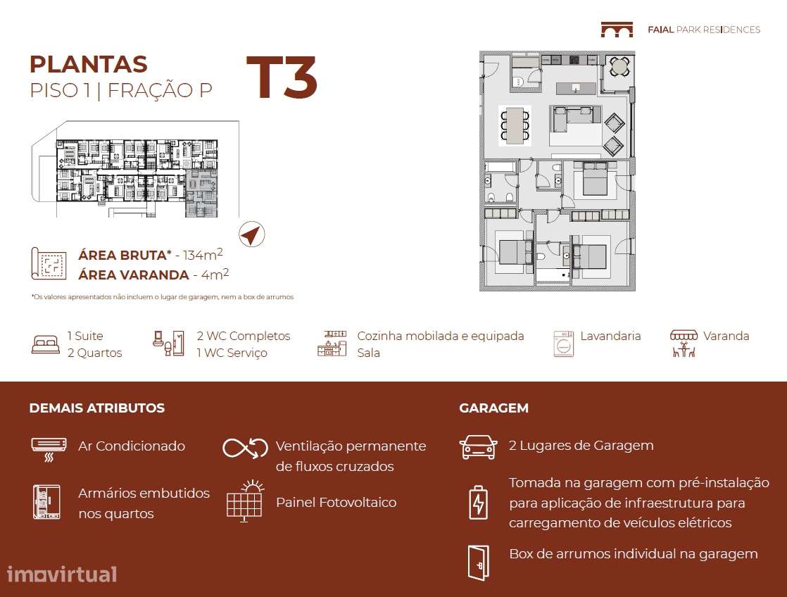Apartamento T3 Venda em Vila de Prado,Vila Verde-17