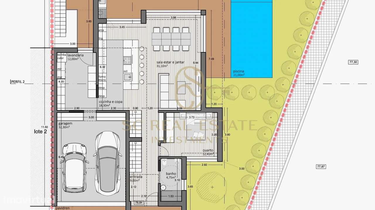 Terreno Gaveto Projeto Aprovado Moradia com Piscina-10