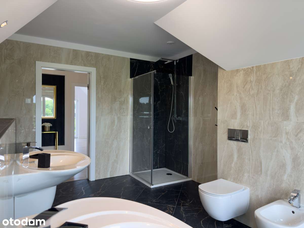 Willa  w Wiszni Małej z pompą ciepła Junkers i odwiertami 3×100 m-9