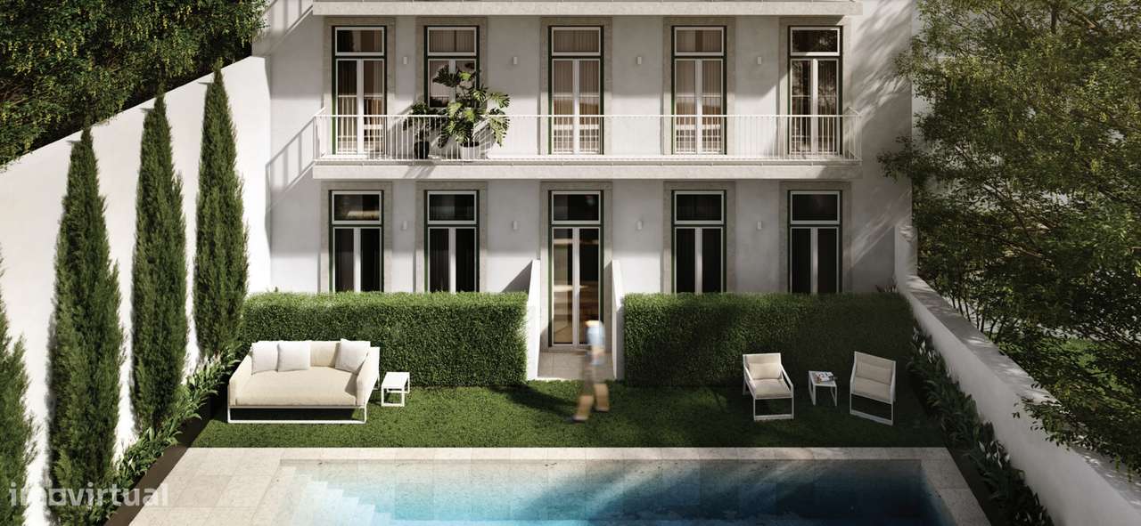 LISBOA, T2 Duplex penthouse com piscina e jardim comum,-0