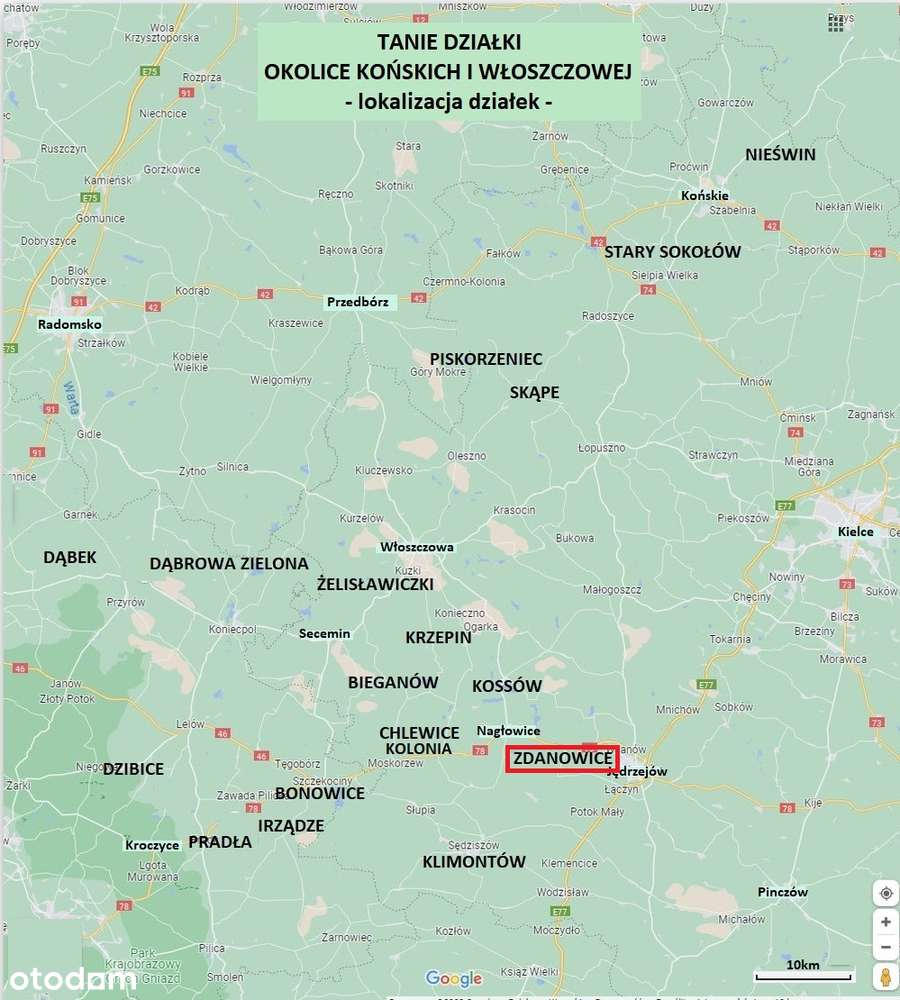 Działka budowlana (plan) 1224m2 przy asfalcie cena 69.900zł-10