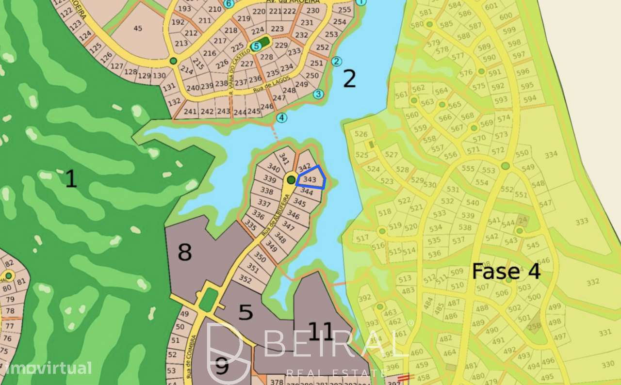 TERRENO DE PRESTÍGIO FRENTE AO LAGO NO GOLF DE SANTO ESTÊVÃO - Grande imagem: 4/27