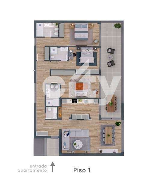 Apartamento T3 Box-37