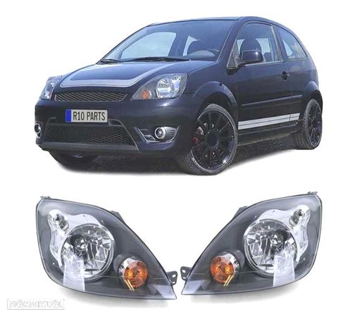 FARÓIS OPTICAS PARA FORD FIESTA MK6 05-08 - 1