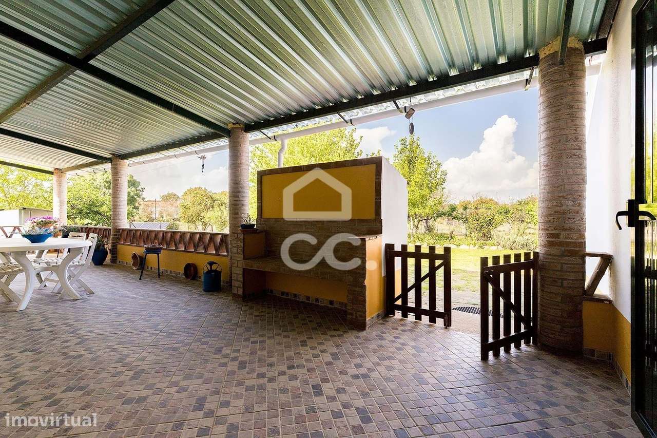 Quinta de 9250m2 c/ Moradia T4 térrea, anexo e armazém | Azaruja-19