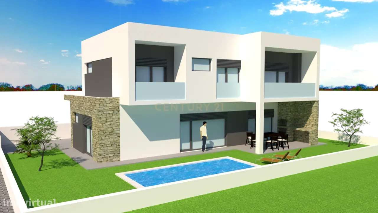 Moradia T4 c/ garagem e piscina na Aroeira. - Grande imagem: 4/7