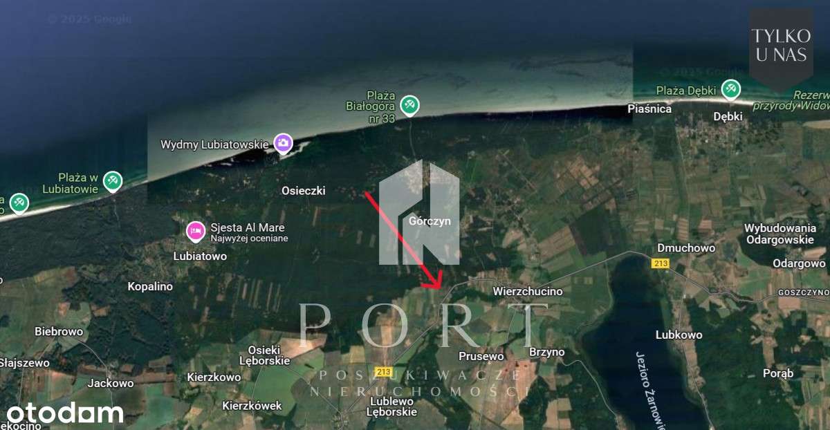 Działka w Słuchowie - 5 km do Białogóry. - Pełny obrazek: 5/5