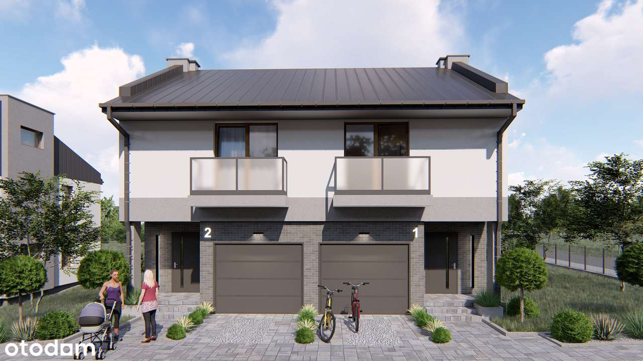 Nowoczesny segment z ogródkiem i garażem | Modrzewiowa Park | Masłów-4