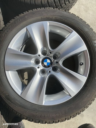 Vand jante originale bmw seria 5 pe 17” cu anvelope dunlop de iarnă ca - 5